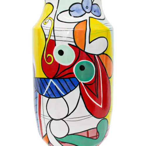 Jarrón de pocelana diseño abstracto de 29.8×29.8×61.5cm