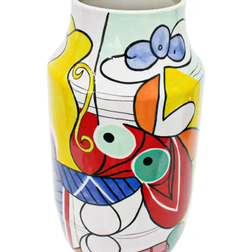Jarrón de pocelana diseño abstracto de 29.8×29.8×61.5cm