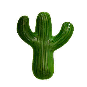 Platón de melamina diseño cactus de 48x43x5cm