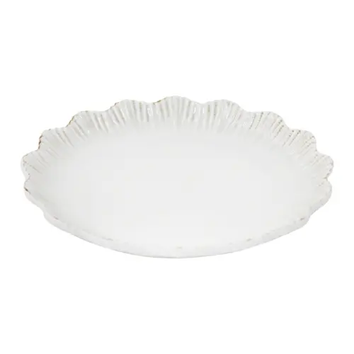 Plato de melamina blanca