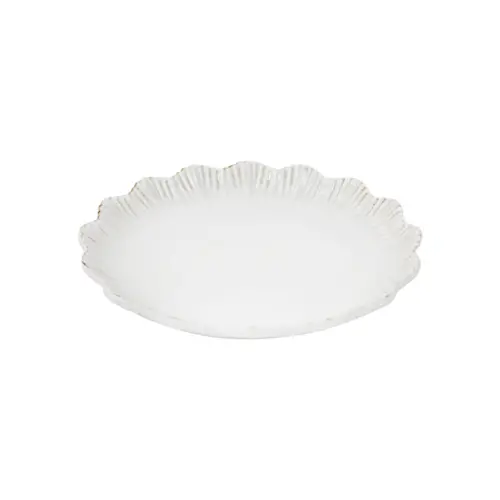 Plato de melamina blanca