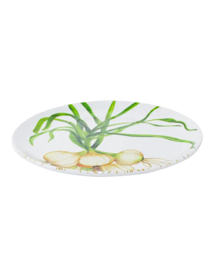 Plato de melamina estampado cebollines de 27.6x27.6x2.2cm - Image 2
