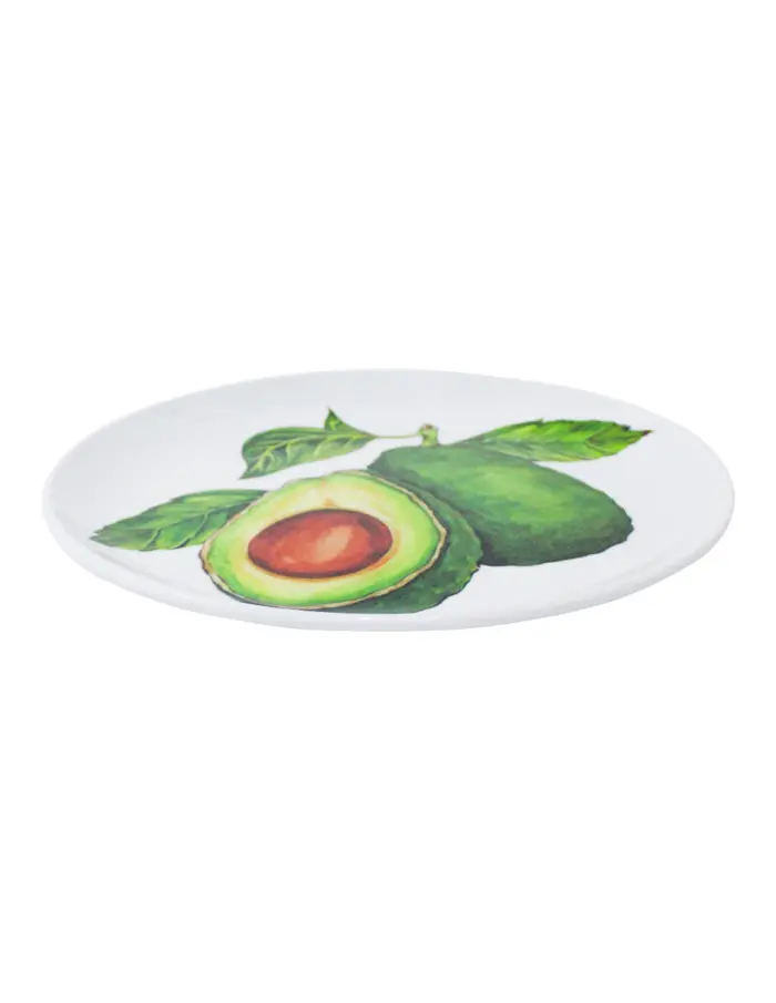 Plato de melamina estampado aguacate de 27.6x27.6x2.2cm - Image 2