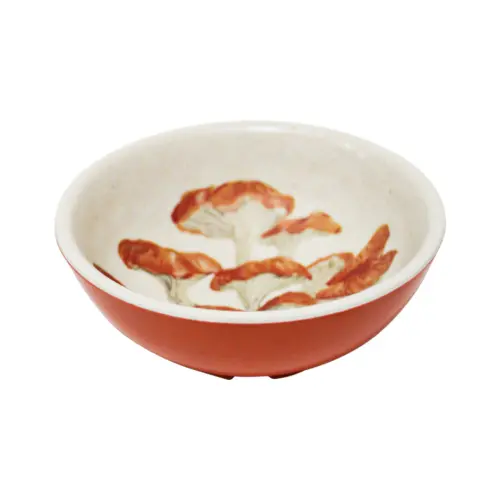 Bowl de melamina estampado setas rojas de 10.6×10.6×4.2cm