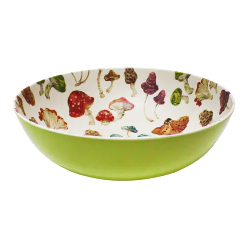 Bowl de melamina estampado setas de 30.5×30.5×9.5cm