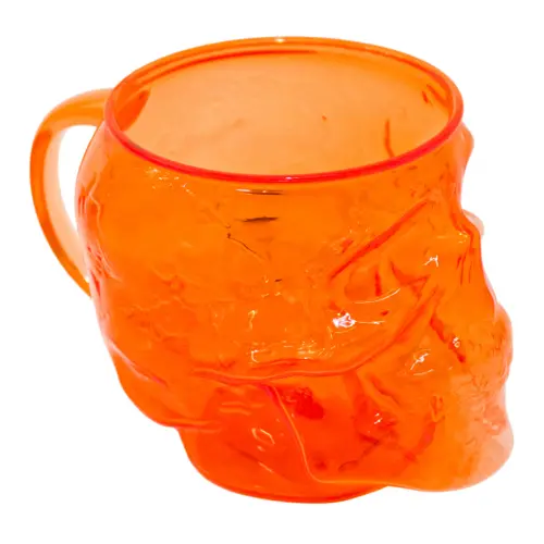 Taza de color naranja de 16.5×10.5×11.2cm