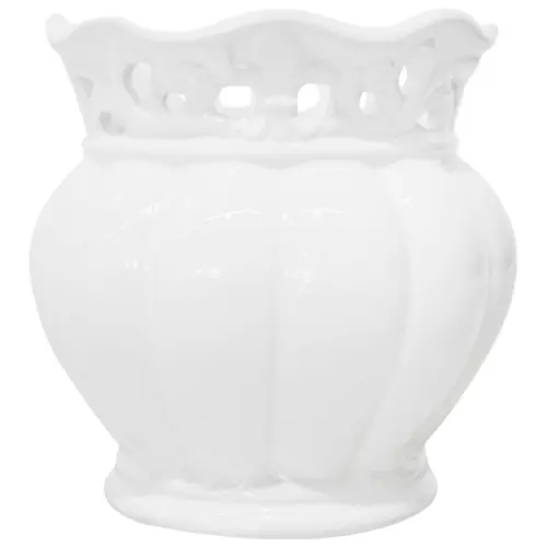 Maceta redonda de porcelana