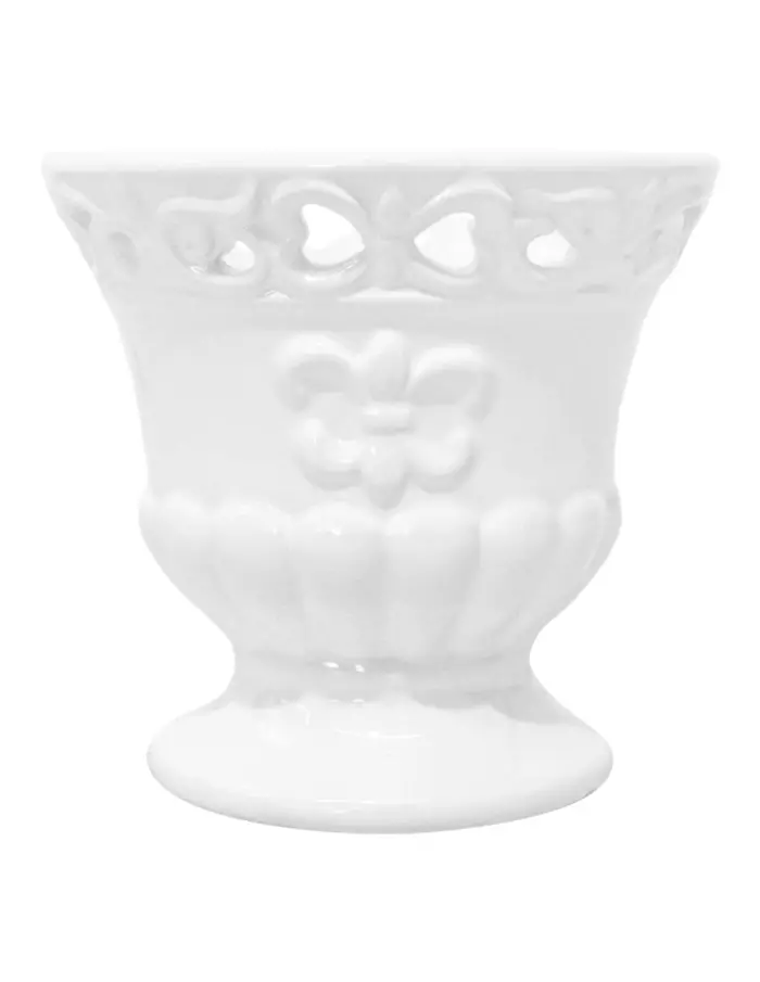 Maceta de porcelana blanca - Image 2