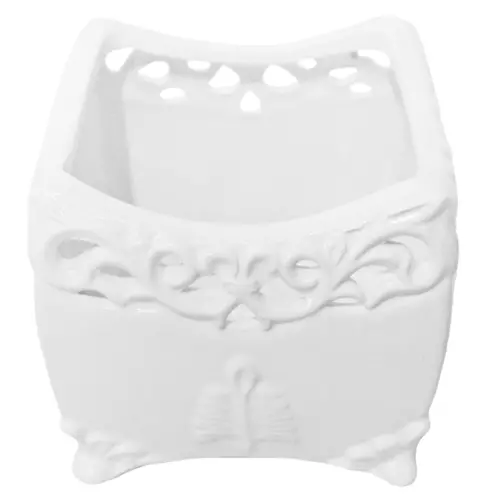Maceta cuadrada de porcelana