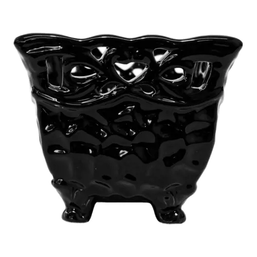 Maceta cuadrada de porcelana