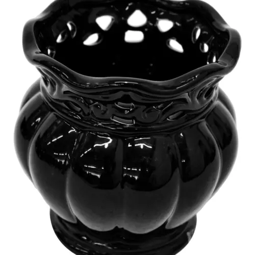 Maceta redonda de porcelana