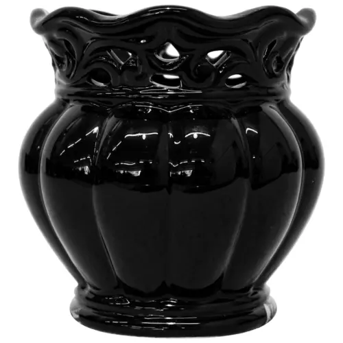Maceta redonda de porcelana