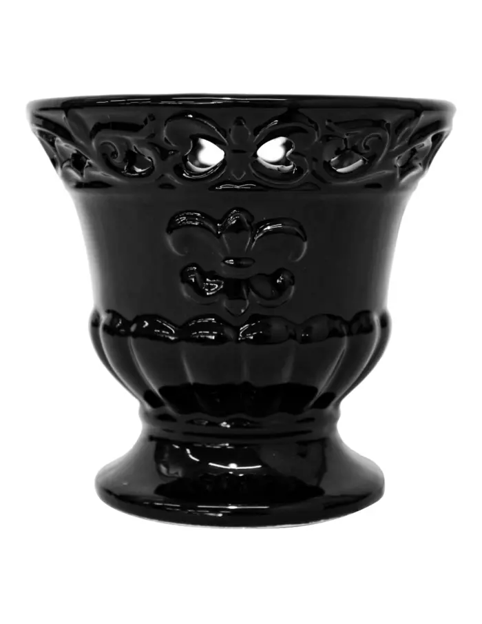 Maceta de porcelana negra - Image 2