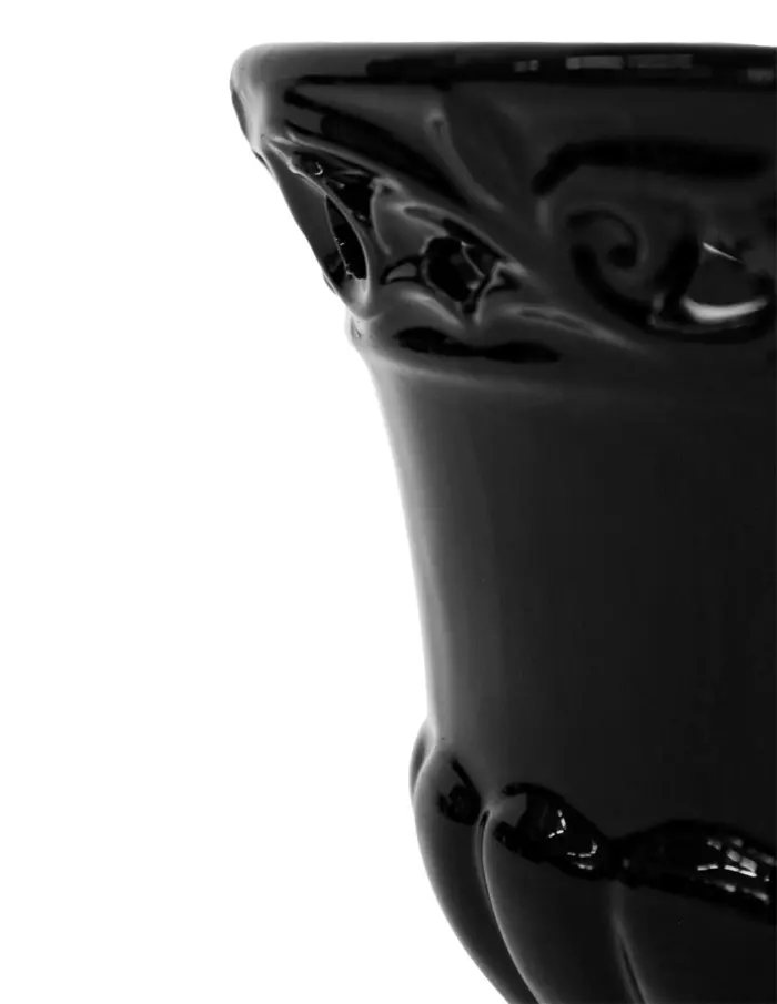 Maceta de porcelana negra - Image 3