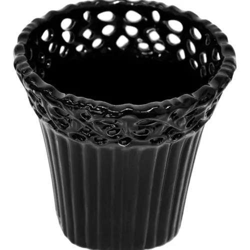Maceta redonda de porcelana