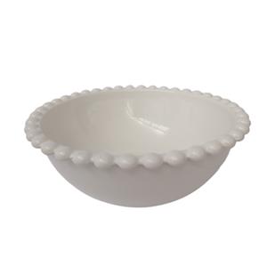 Bowl de porcelana con orilla diseño perlas de 20x8cm