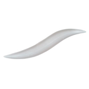 Plato de porcelana en forma de ondulada de 34.5x6x3.5cm
