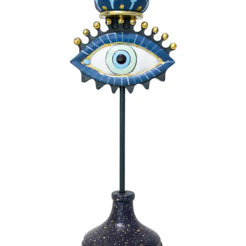 Candelabro de resina diseñó ojo turco de 11.5x9x30.5cm