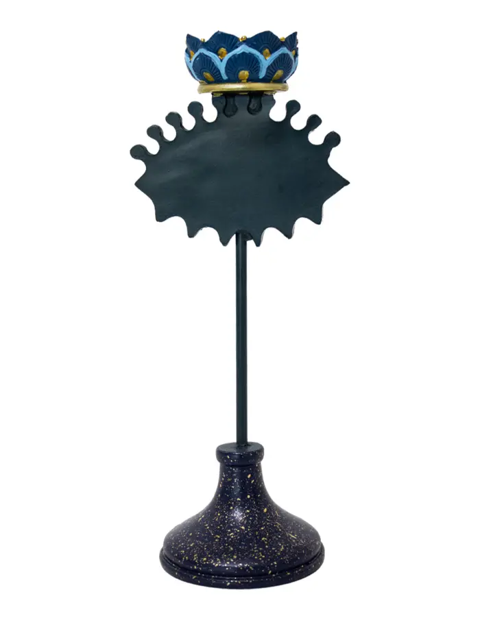 Candelabro de resina diseñó ojo turco de 11.5x9x30.5cm - Image 3