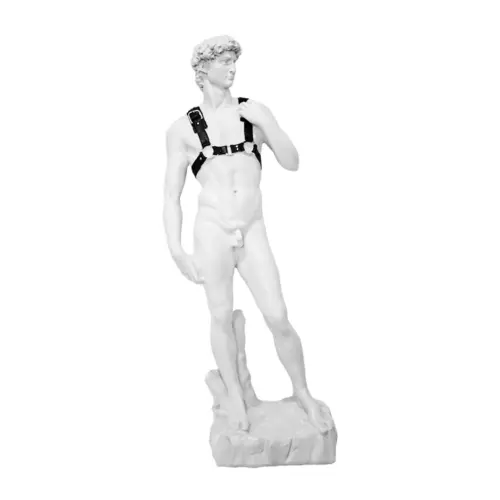 Escultura de David de resina de 23x16x57cm