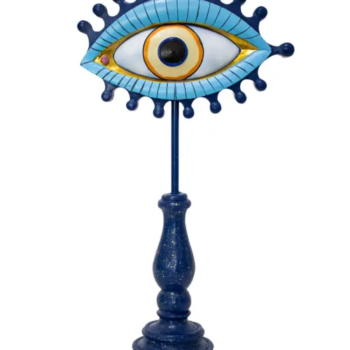 Candelabro de resina diseñó ojo turco de 11.5x9x29cm