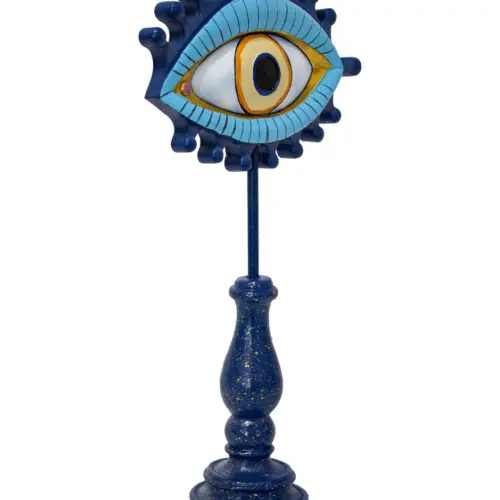 Candelabro de resina diseñó ojo turco de 11.5x9x29cm