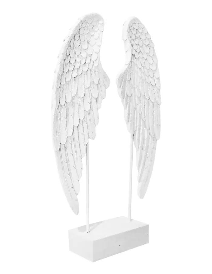 Alas de ángel blancas de resina de 23x7.5x40.5cm - Image 2