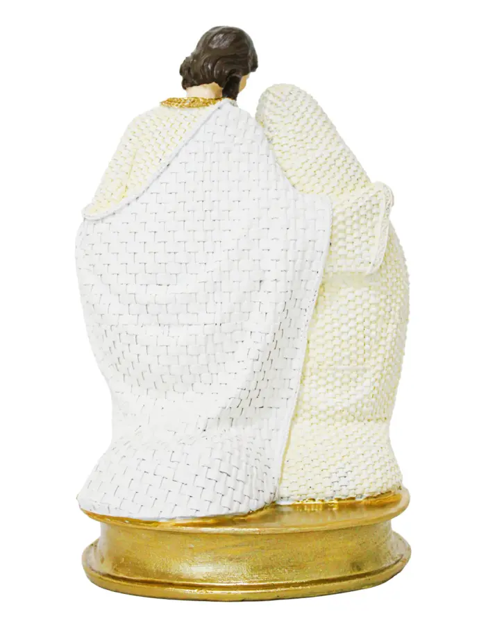Misterio beige con dorado de resina de 15x12.5x24cm - Image 3