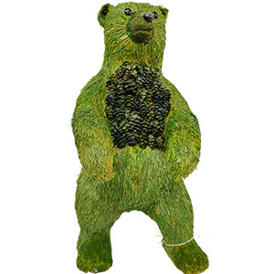 Oso de pasto verde de 28×23.5x49cm