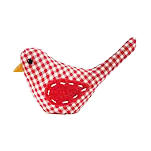 Pájaro rojo forrado