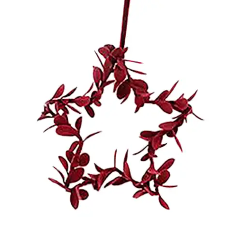 Estrella con hojas