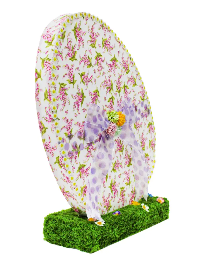 Huevo de pascua sobre base de pasto verde de 42x16x48cm - Image 2