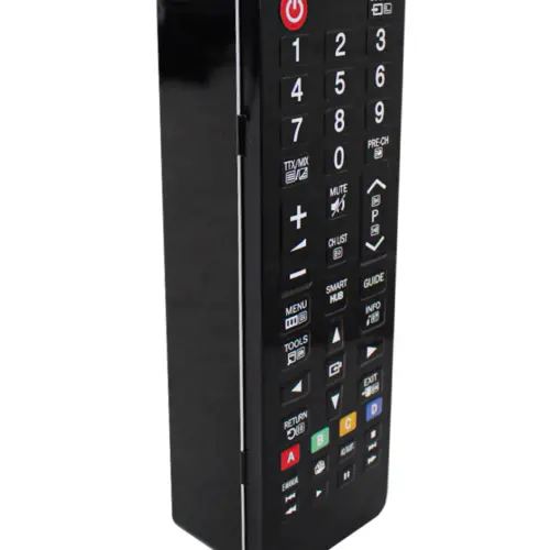 Caja de lámina negra diseño control de TV de 29x10x7cm