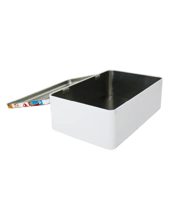 Caja de lámina rectangular diseño textos de café en blanco de 20x13x6.8cm - Image 5