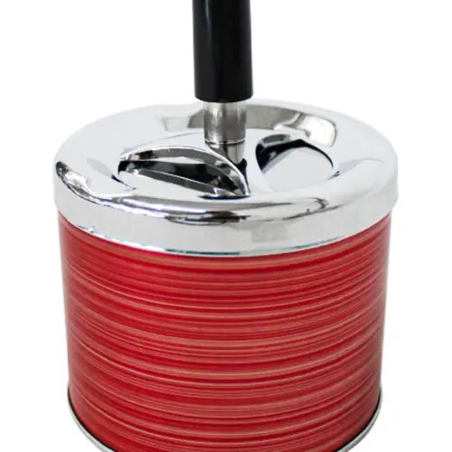 Cenicero de lámina rojo mate de 9.2x12cm