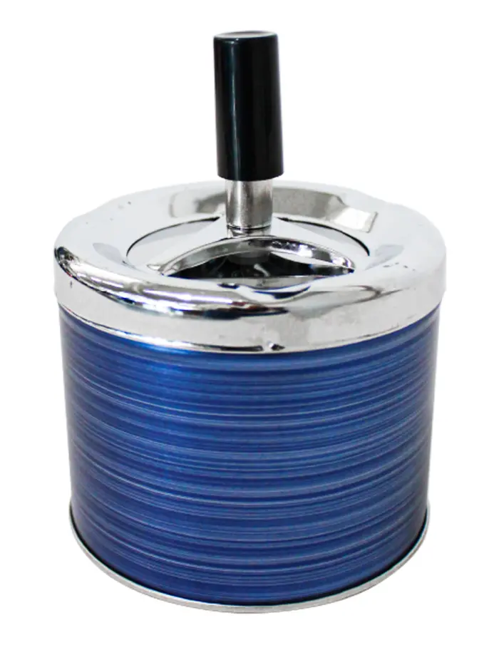 Cenicero de lámina azul mate de 9.2x12cm - Image 2