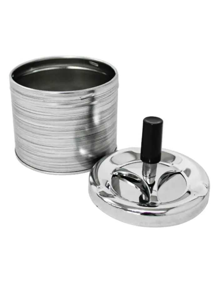 Cenicero de lámina plata mate de 9.2x12cm - Image 3