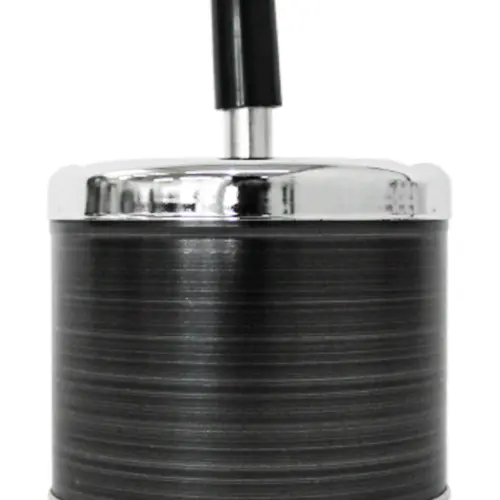 Cenicero de lámina negro mate de 9.2x12cm