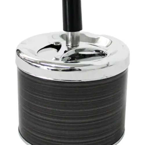 Cenicero de lámina negro mate de 9.2x12cm
