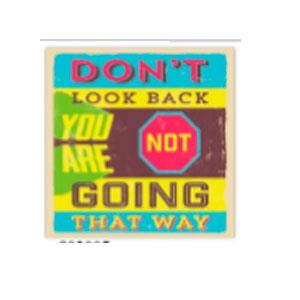 Paquete de servilletas con diseño Don’t look back 33x33cm