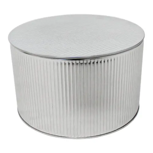 Caja de lámina redonda