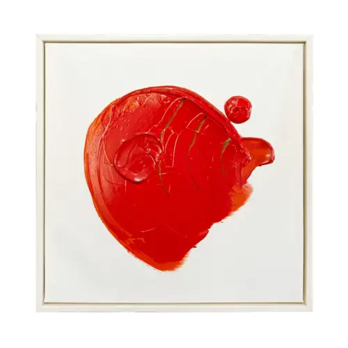 Cuadro diseño pintura rojo de 30x30cm