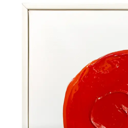 Cuadro diseño pintura rojo de 30x30cm
