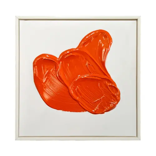 Cuadro diseño pintura rojo claro de 30x30cm