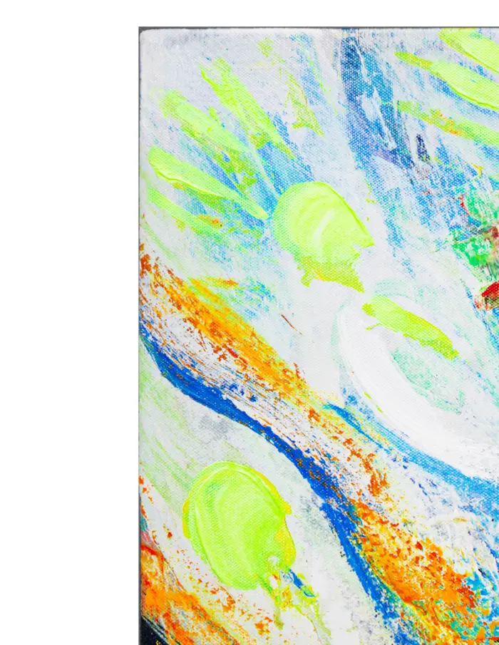 Cuadro diseño pavorreal de colores de 90x140cm - Image 2