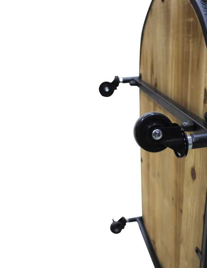 Carrito de servicio de madera mdf  con metal de 61x40x75cm - Image 4