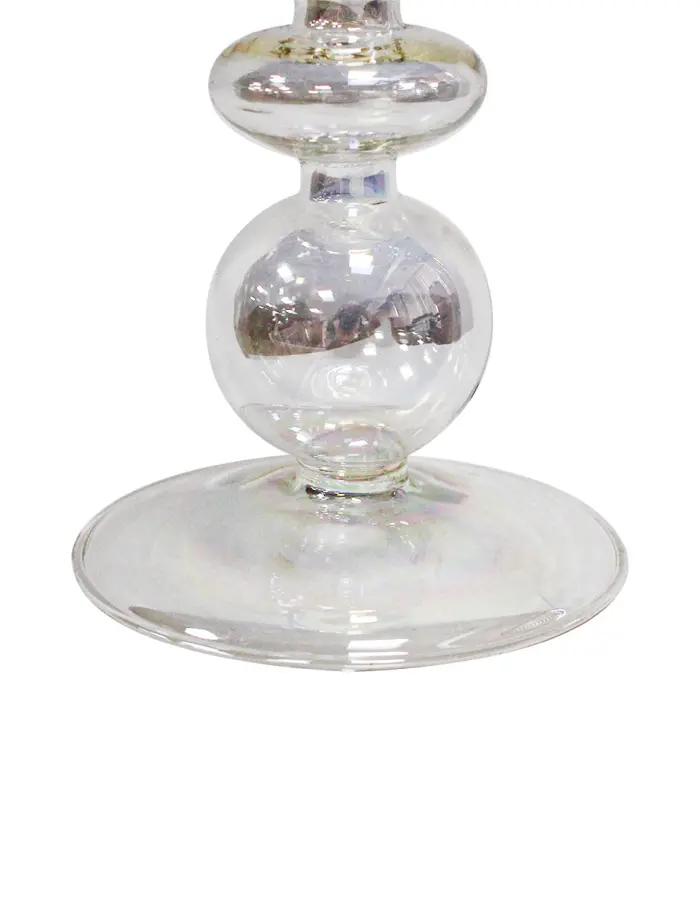 Candelabro de cristal transparente de 7.3x7.3x22cm - Image 3