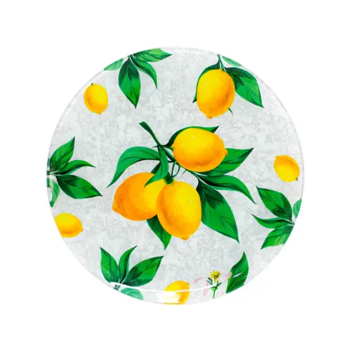 Plato de vidrio diseño