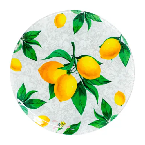 Plato de vidrio diseño