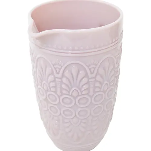 Jarra de vidrio rosa de 14.5×19.5x21cm de 1330ml